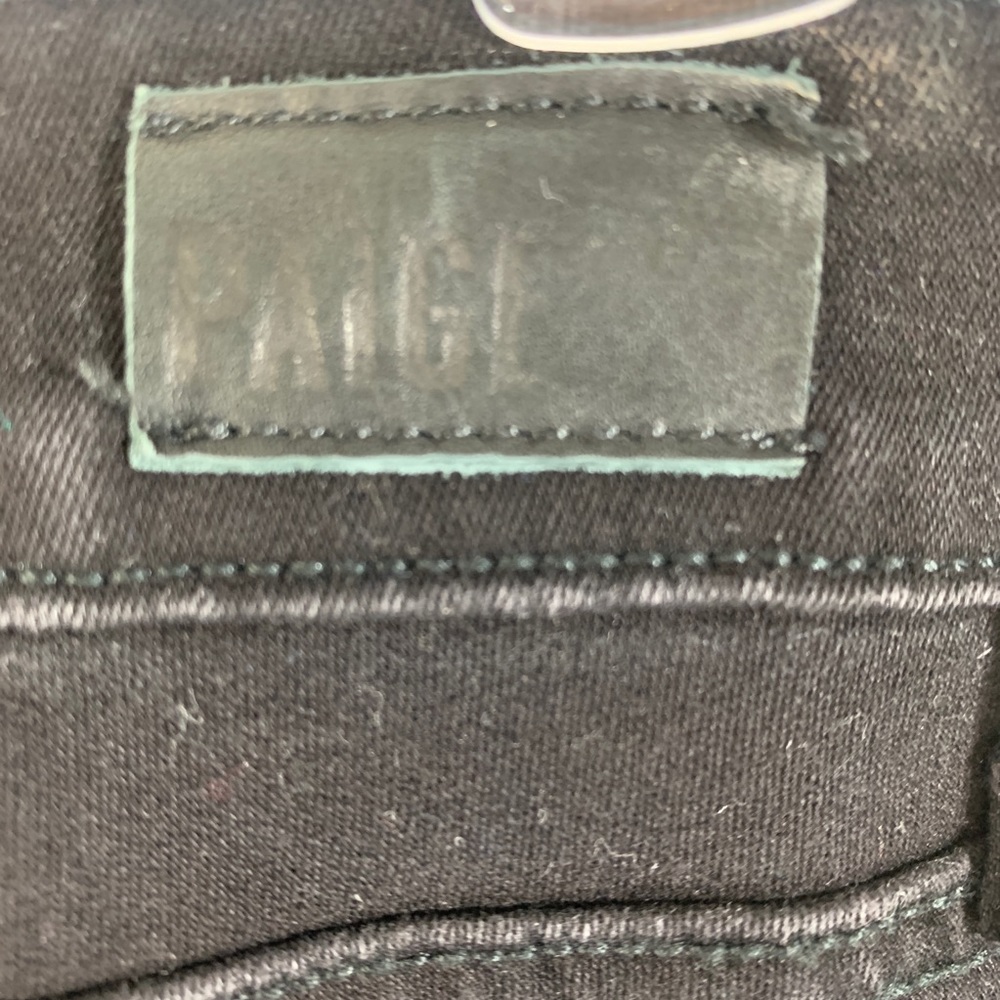 PAIGE Black Velvet Skinny Denim Jeans Size 29 - Picture 10 of 13